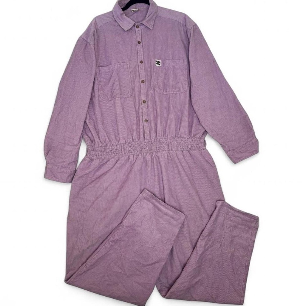 Lucy & Yak Lilac Button-Front Jumpsuit - Picture 4 of 16